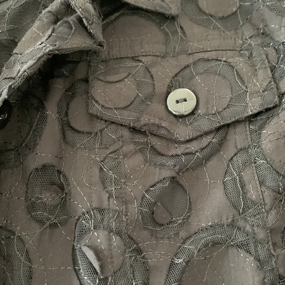 Ruby Rd. Black lace button up top. Size 16. NWOT - Picture 5 of 10